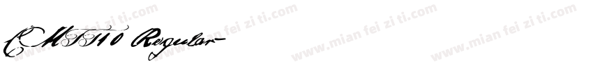 CMTT10 Regular字体转换
